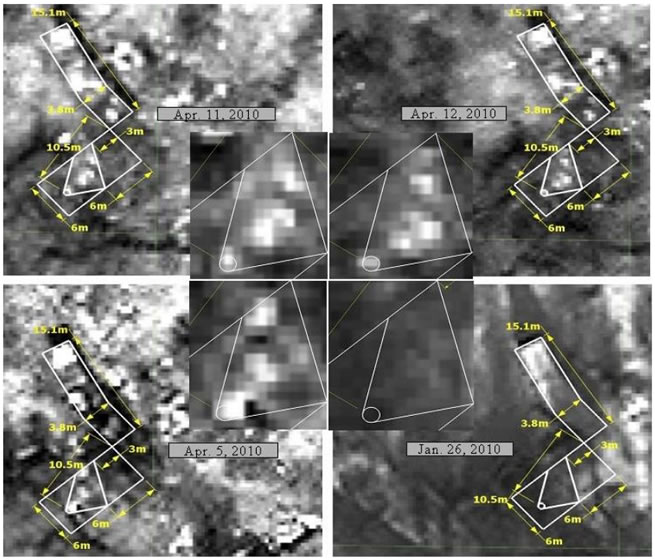Smolensk crash satellite photos analysis.