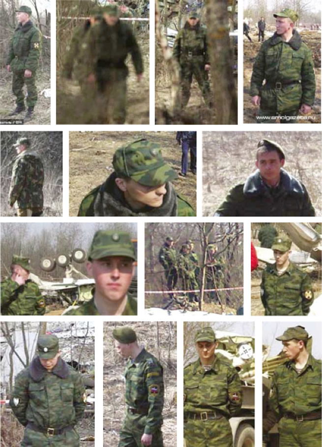 Photos in the bottom row show soldiers wearing maroon berets.