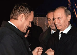 Polish Prime Minister Donald Tusk with Russia's Vladimir Putin in Smolensk (Crash Site of the Polish Air Force One, April 10, 2010).